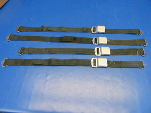 Beech Sierra B-24R Safety Lap Belts Black 1 LOT OF 4 P/N 500869-401 (0719-294)