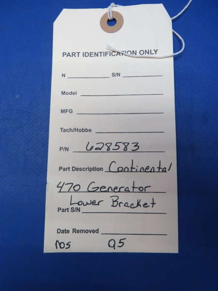 Continental 470 Generator Lower Bracket P/N 628583 NOS (0923-744)