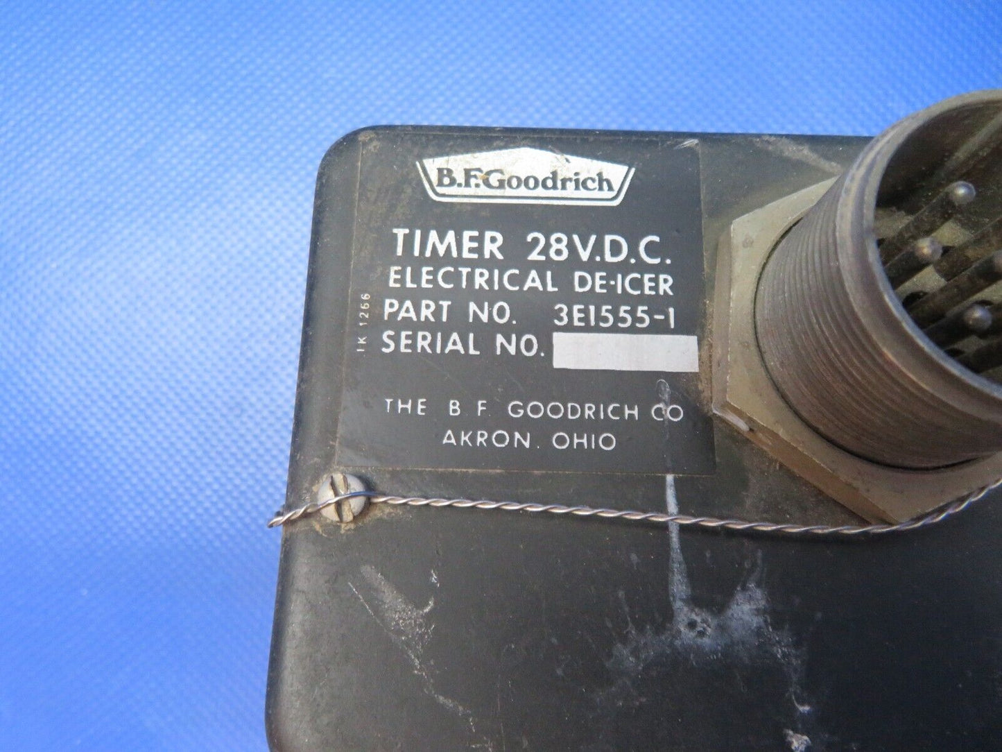 B. F. Goodrich Electrical De-Ice Timer 28v P/N 3E1555-1 TESTED (1223-313)