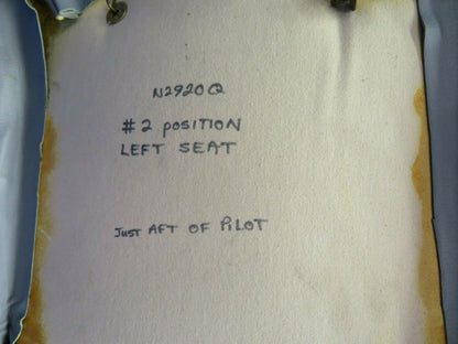Piper PA-32R-300 Lance Seat Center Rear Facing Passenger P/N 37799-10 (0121-116)