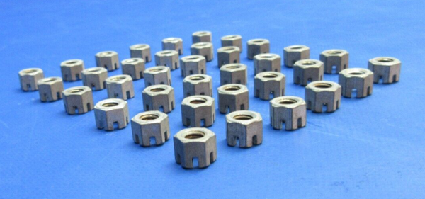 Lycoming Hex Slotted Nut P/N STD-1420 LOT OF 36 NOS (1023-1061)