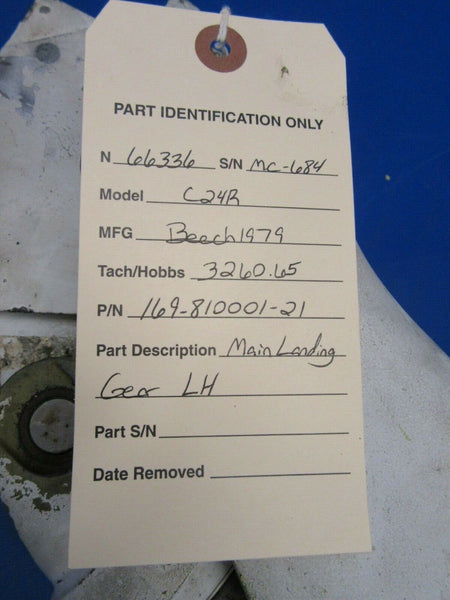 Minor Damage Beech Sierra C24R Main Landing Gear LH P/N 169-810001-21 (0819-158)