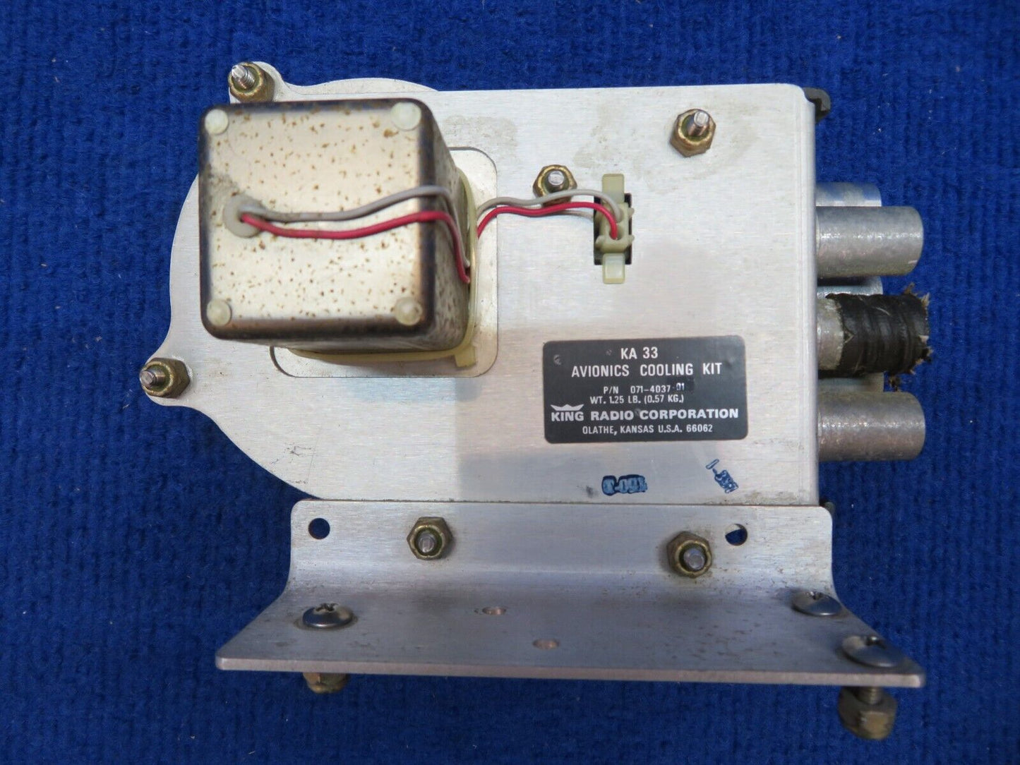 Cessna 210 King KA33 Cooling Kit w/ Blower 20-30v P/N 071-4037-01 (0622-731)