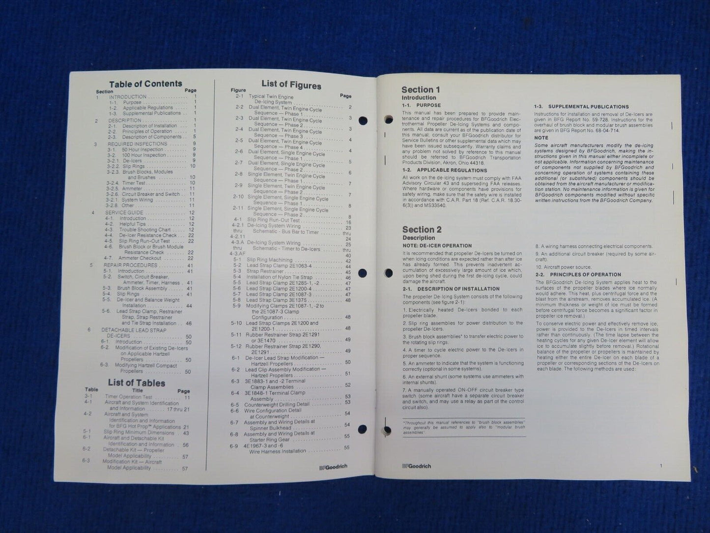 BF Goodrich Propeller Deice Maintenance Installation Overhaul Manuals (0522-783)