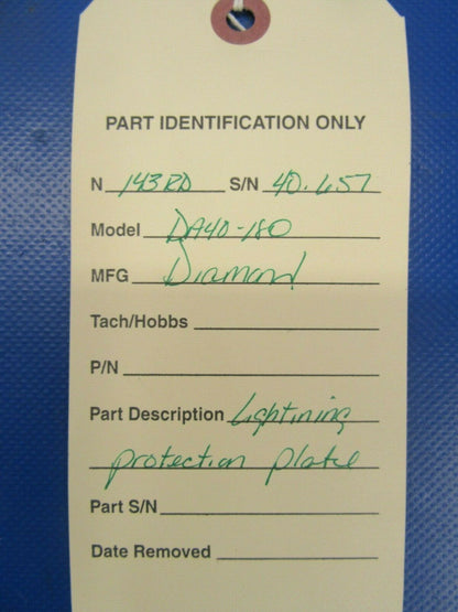 Diamond DA40-180 Lightening Protection Plate (0319-271)