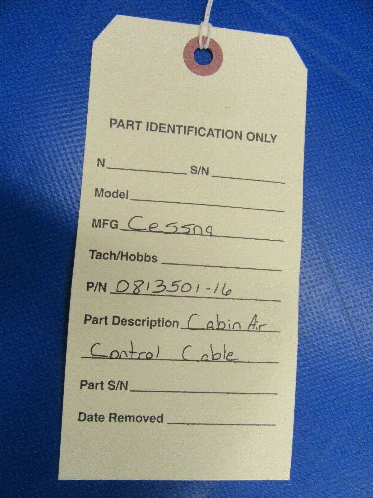Cessna 310N Cabin Air Control Cable P/N 0813501-16 NOS (0419-444)