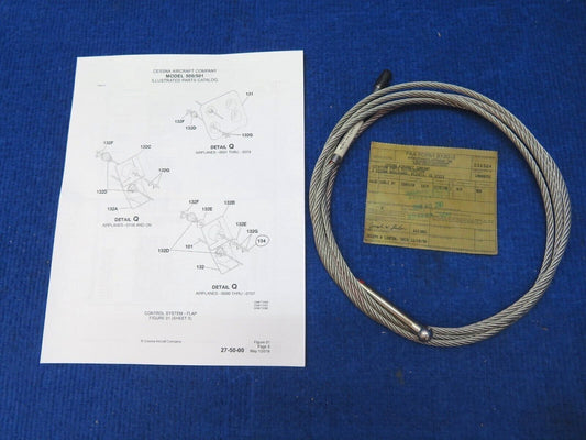 Cessna Citation 500 / 501 Cable Assy - Return RH P/N 5565150-18CR NOS (0822-559)