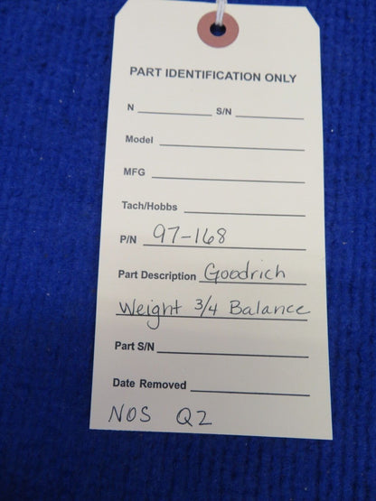 Goodrich Weight 3/4 Balance P/N 97-168 NOS (0522-411)