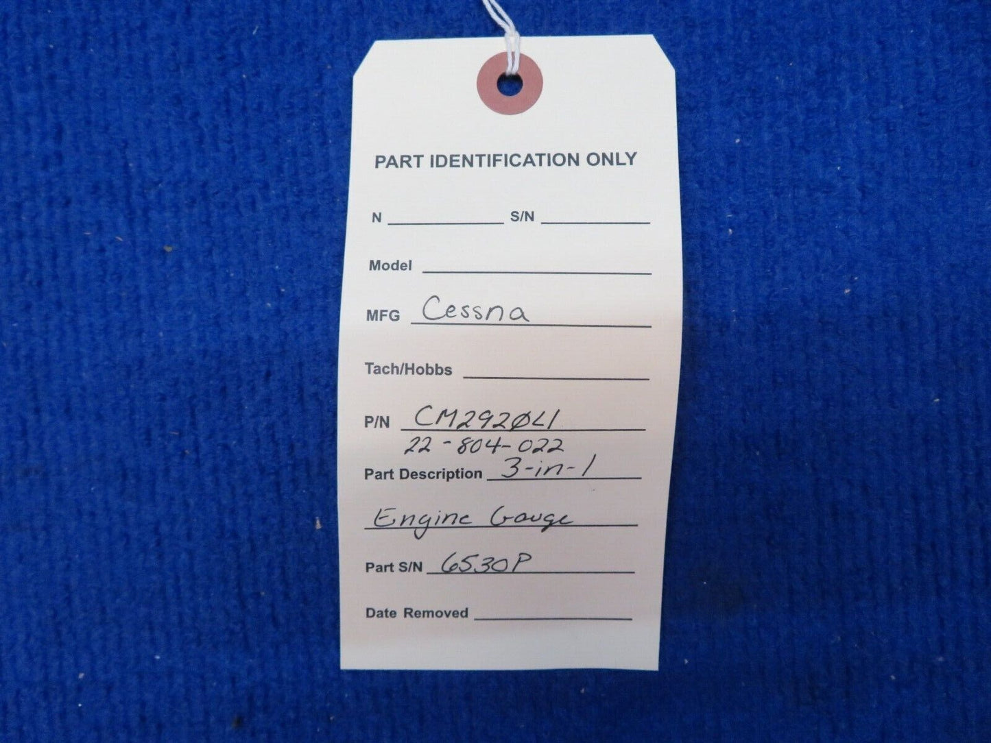 Cessna 3-in-1 Engine Gauge P/N CM290L1 (0622-643)