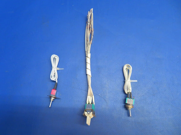 Piper Aerostar 602P Toggle Switch: C&K, Alco, Eaton P/N 7103 LOT OF 9 (0123-973)