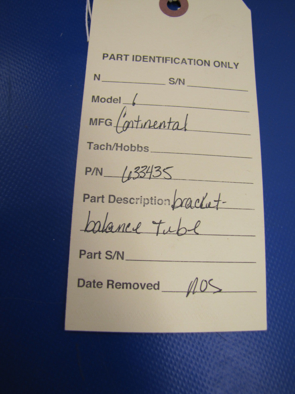 Continental Bracket - Balance Tube P/N 633435 NOS (0417-01)