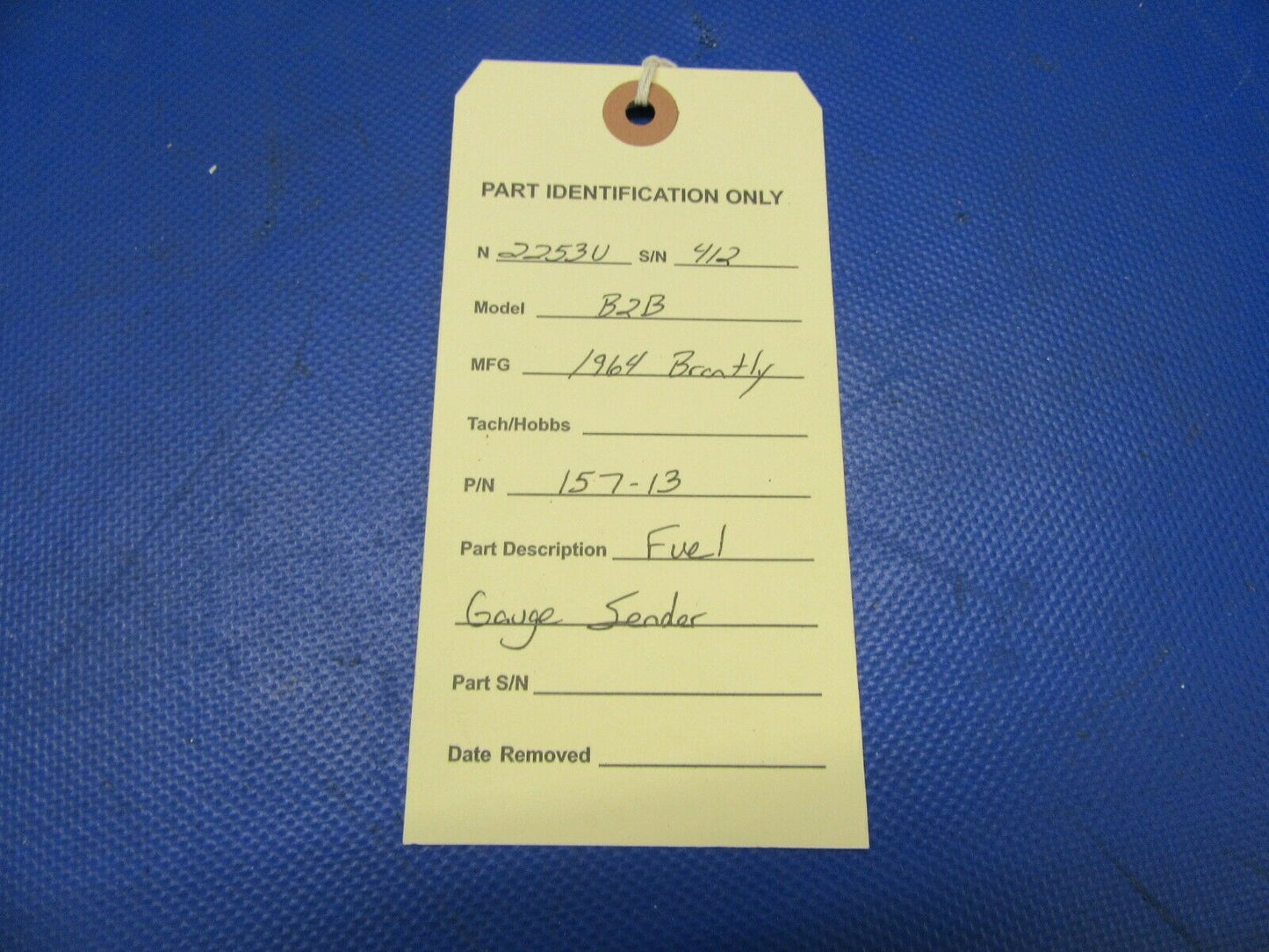 Brantly B2B Helicopter Fuel Gauge Sender / Transmitter P/N 157-13 (0921-504)