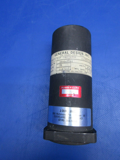 General Design 2800-7315 Beech Turn Slip Indicator 91-380019-1 CORE (1023-1035)