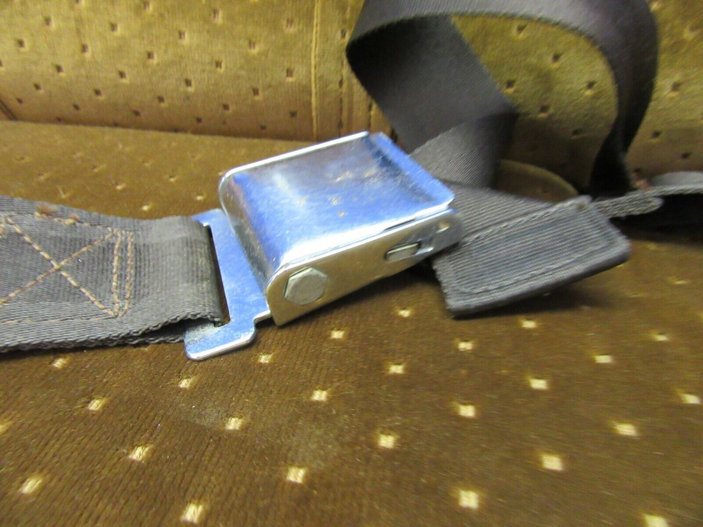 Cessna 210 / T210N Passenger Bench Seat Brown Velour P/N 1214166-1 (0321-541)