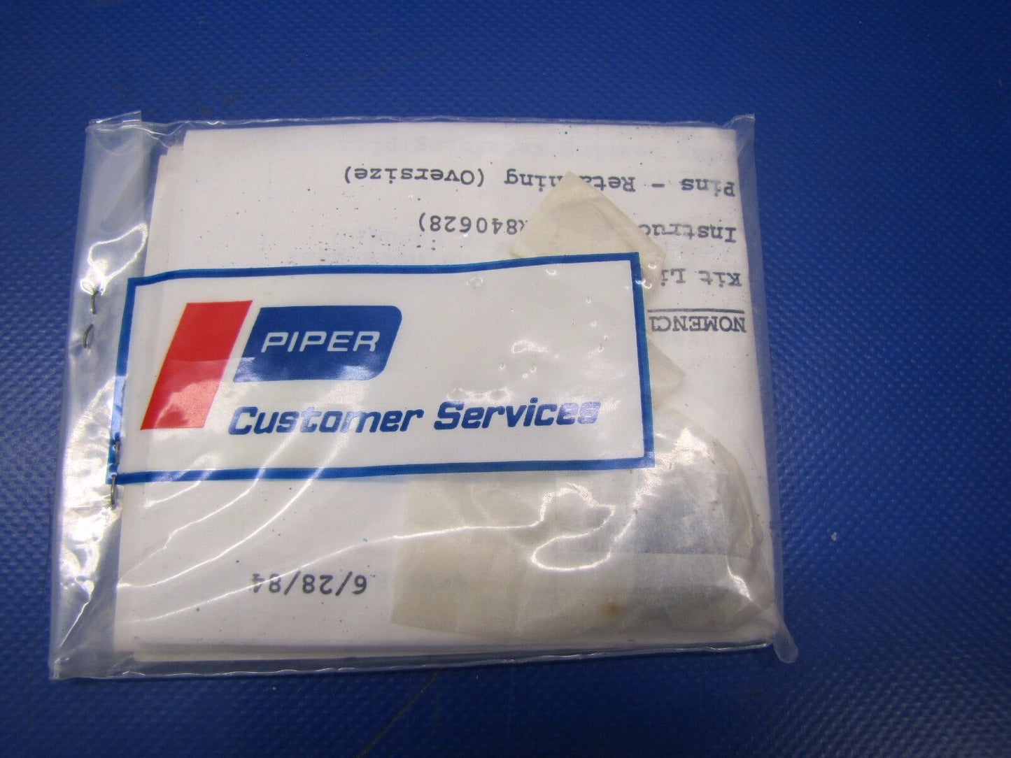 Piper Navajo Landing Gear Upper Bearing Retainer Kit P/N 764-417 NOS (0517-62)