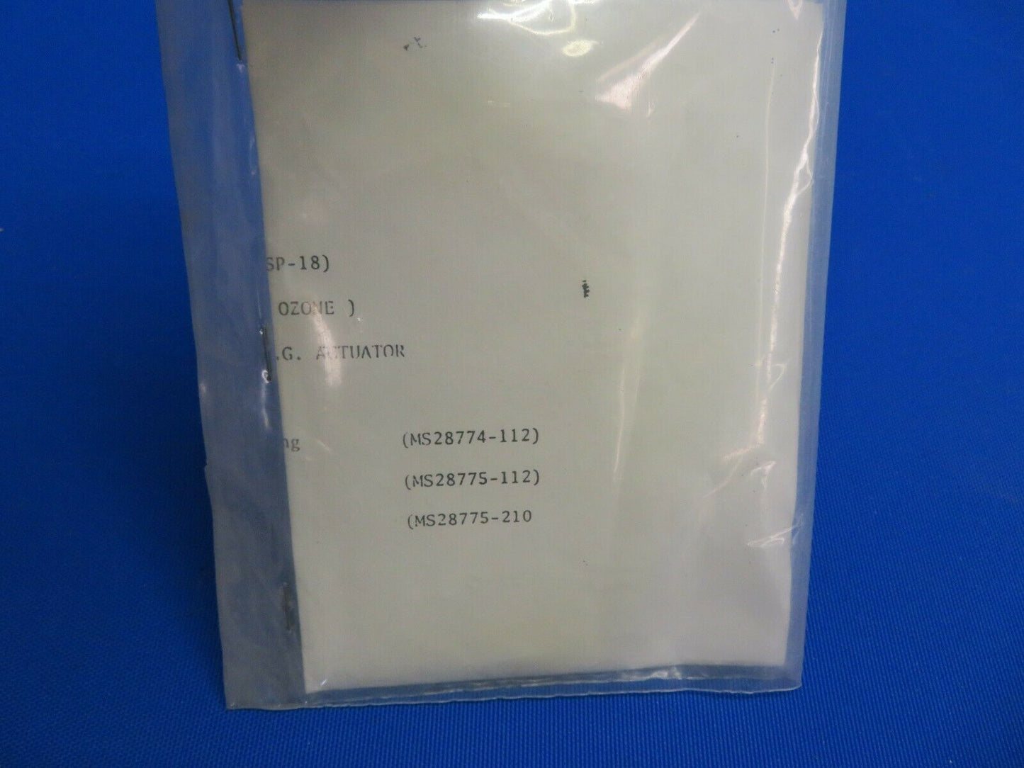 Piper Flap Actuator or Main Landing Gear Seal Kit P/N 764-074 NOS (0820-334)