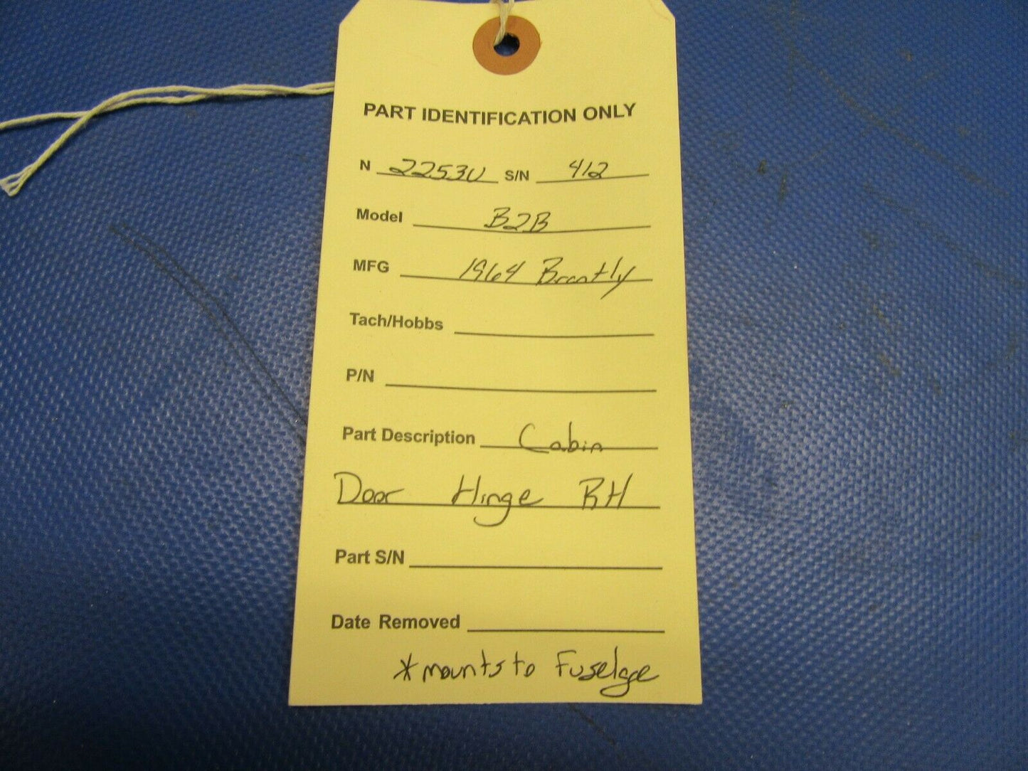Brantly B2B Cabin Door Hinge RH (0921-503)
