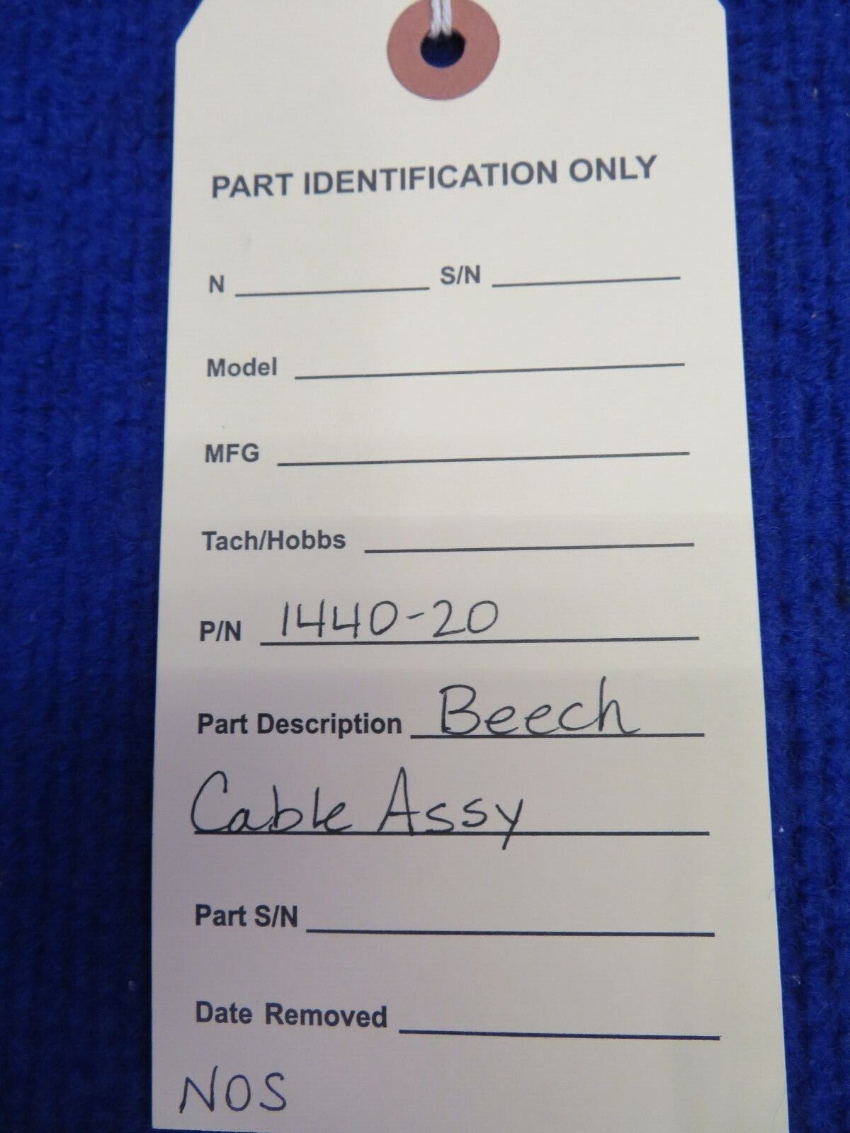 Beech Door Cable Assy P/N 1440-20 (use 132538-A20) NOS (0522-437)