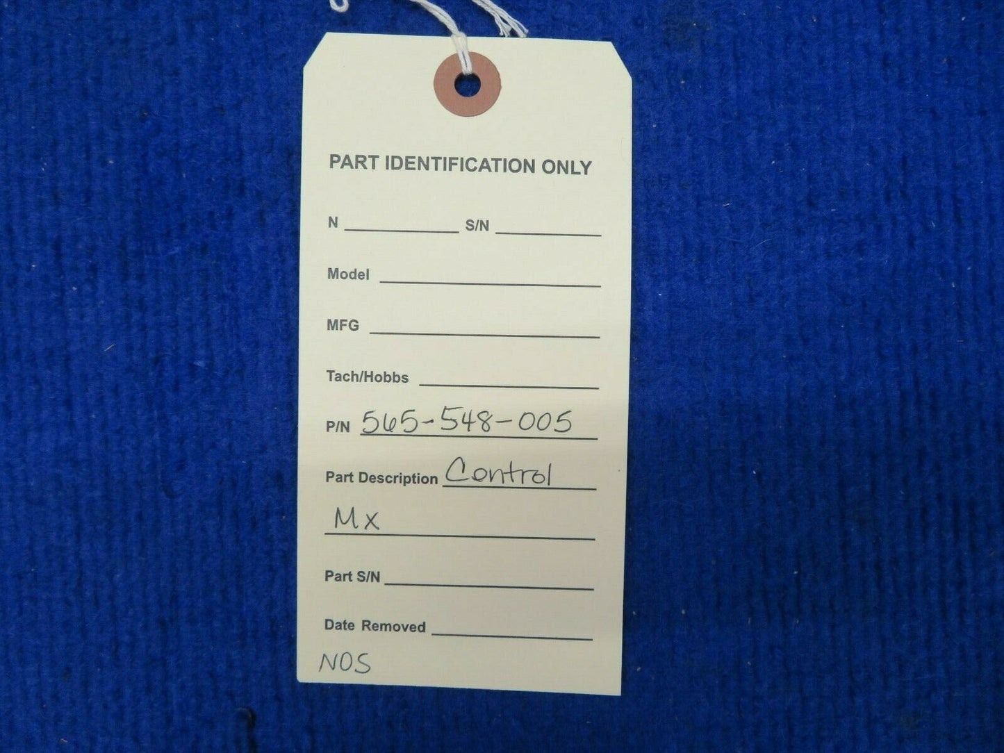 Control Mixture Cable P/N 565-548-005 NOS (0522-602)