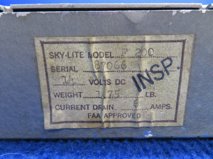 Beech C-35 Bonanza Sky-Lite Strobe Beacon Power Supply 14V P/N F-200 (0722-641)