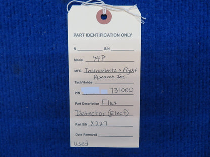 Instruments & Flight Research INC Flux Detector (Elect) P/N 731000 (0622-859)