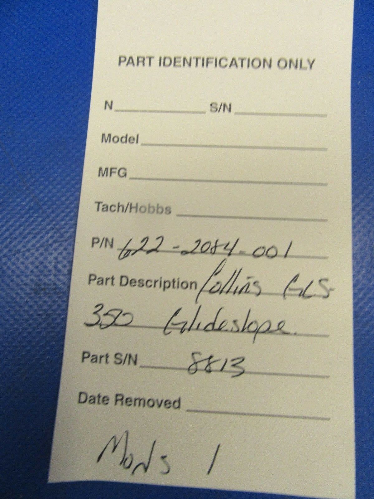 Collins GLS 350 Glideslope Mods 1 P/N 622-2084-001 8130 Included (0618-388)