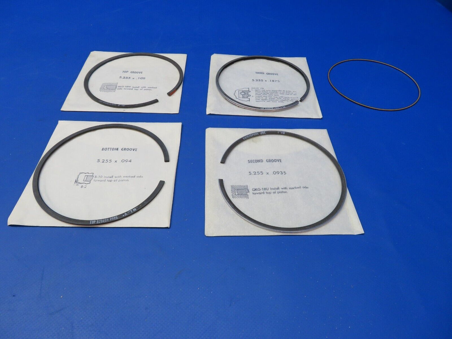 Continental .005" Oversize Piston Ring Kit P/N 640625A3P005 (1222-368)