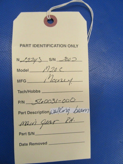 Mooney M20C Walking Beam Main Gear RH P/N 560031-000 (1018-236)
