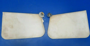 Beech Baron 95-B55 Sun Visor Front LH & RH Tan Cloth 35-534079-604 (0220-92)