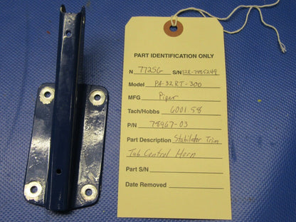 Piper PA-32RT-300 Lance Stabilator Trim Tab Control Horn 78967-003 (0321-308)