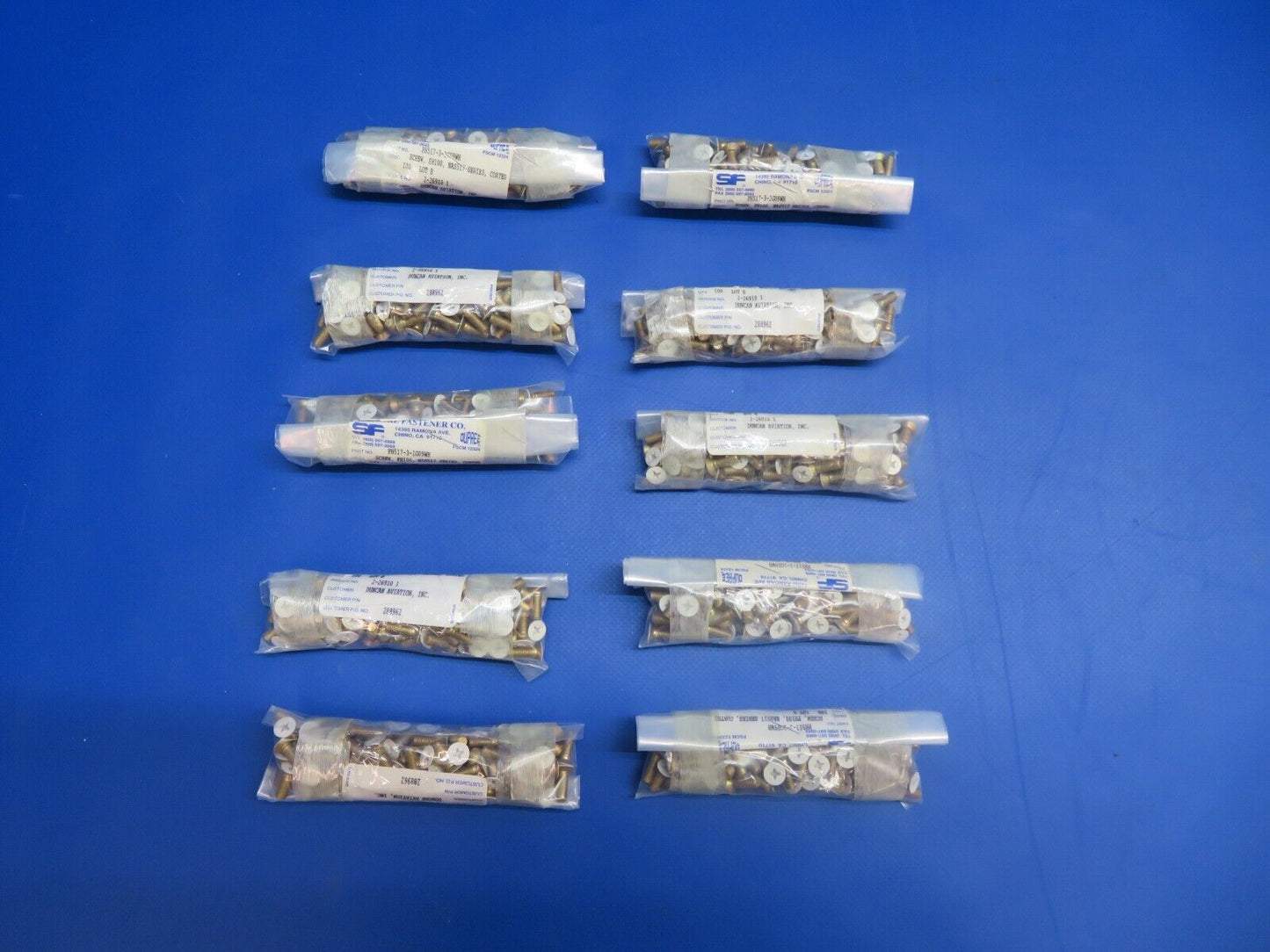 White Coated Machine Screw P/N NAS517-3-2 LOT OF 1000 NOS (1022-513)