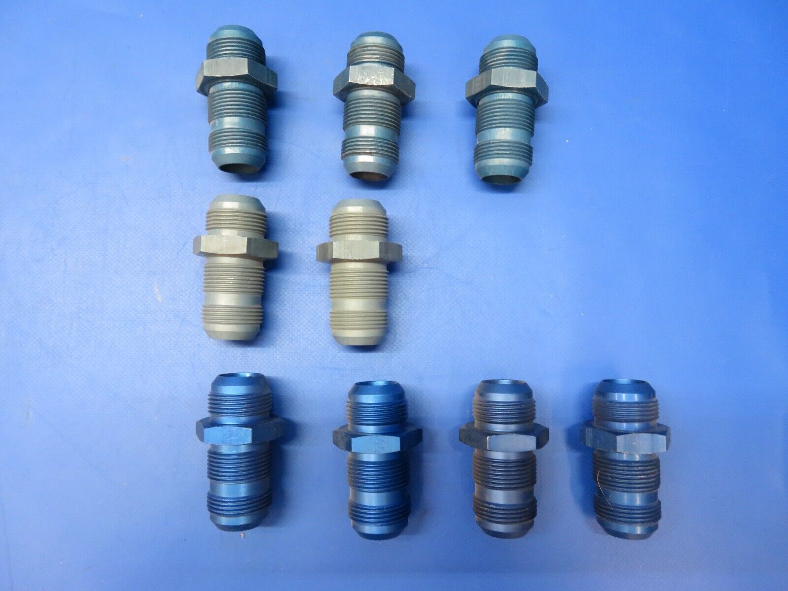 Bulkhead Fitting P/N AN832-16D LOT OF 9 (1222-314)
