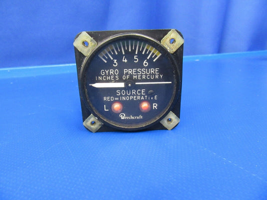 Airborne Gyro Pressure Gauge P/N 96-384013-1 & 1G45 (1017-40)