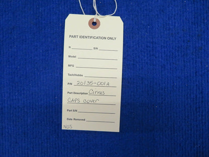 Cirrus CAPS Cover P/N 20135-001A NOS (0522-588)