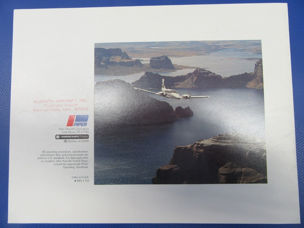 Piper Sales Brochures - 1981 Seneca II / 1984 Mojave (0124-31)