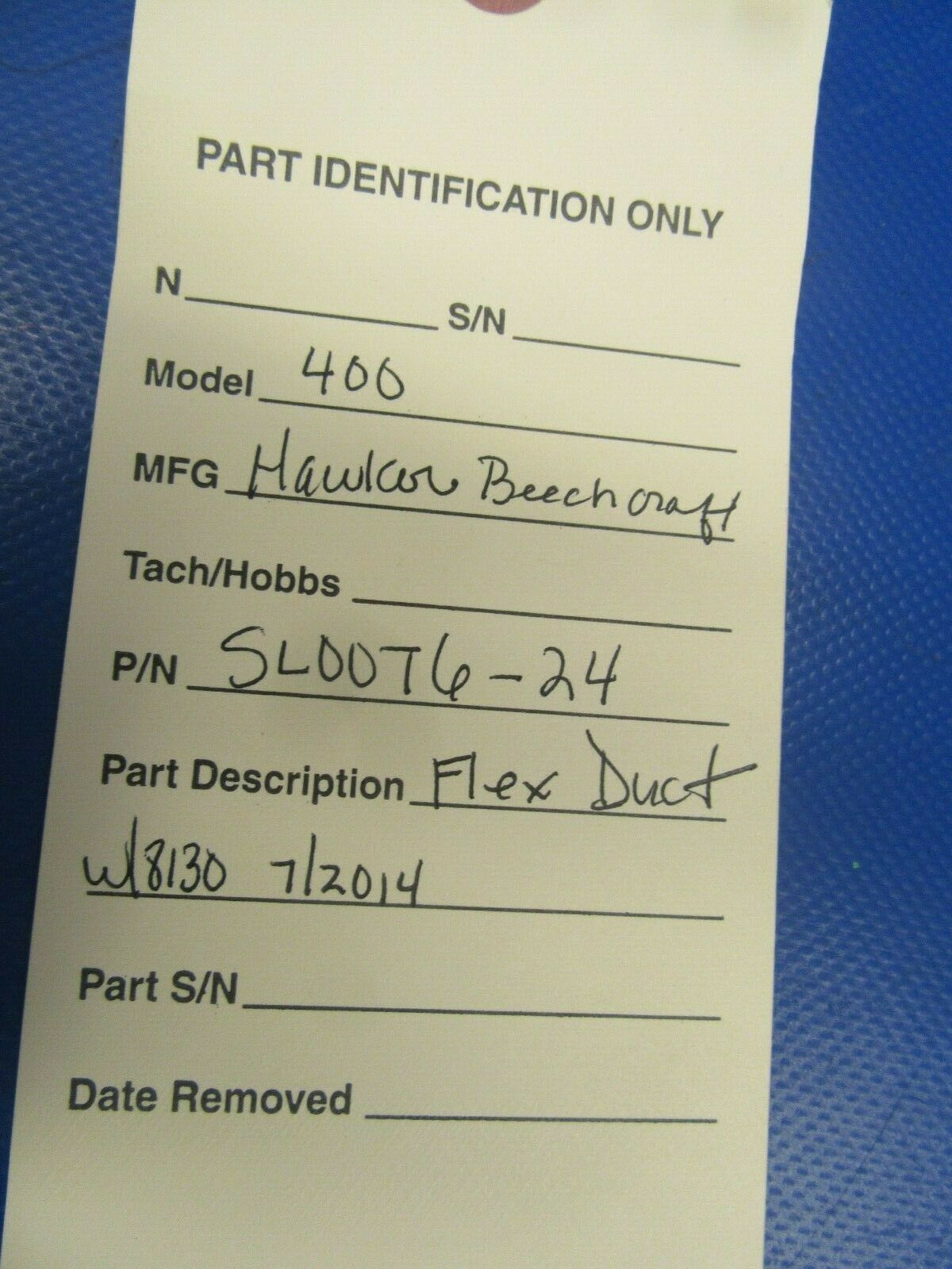 Beech 400 Aeroduct Flex Duct Hose P/N SLOOT6-24 6" NOS (0419-273)