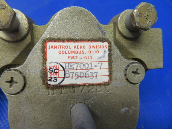 Beech 58 Baron Janitrol Fuel Selector Control Box LH P/N HE7001-7 (0521-56)