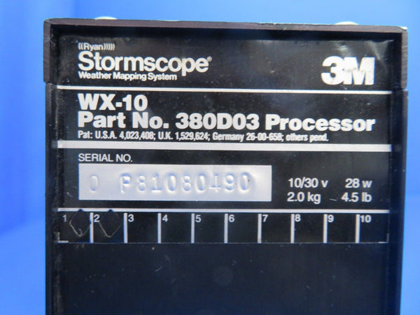 Beech 95-B55 Baron Stormscope WX-10 Processor & 3M Antenna P/N 380D03 (1122-576)