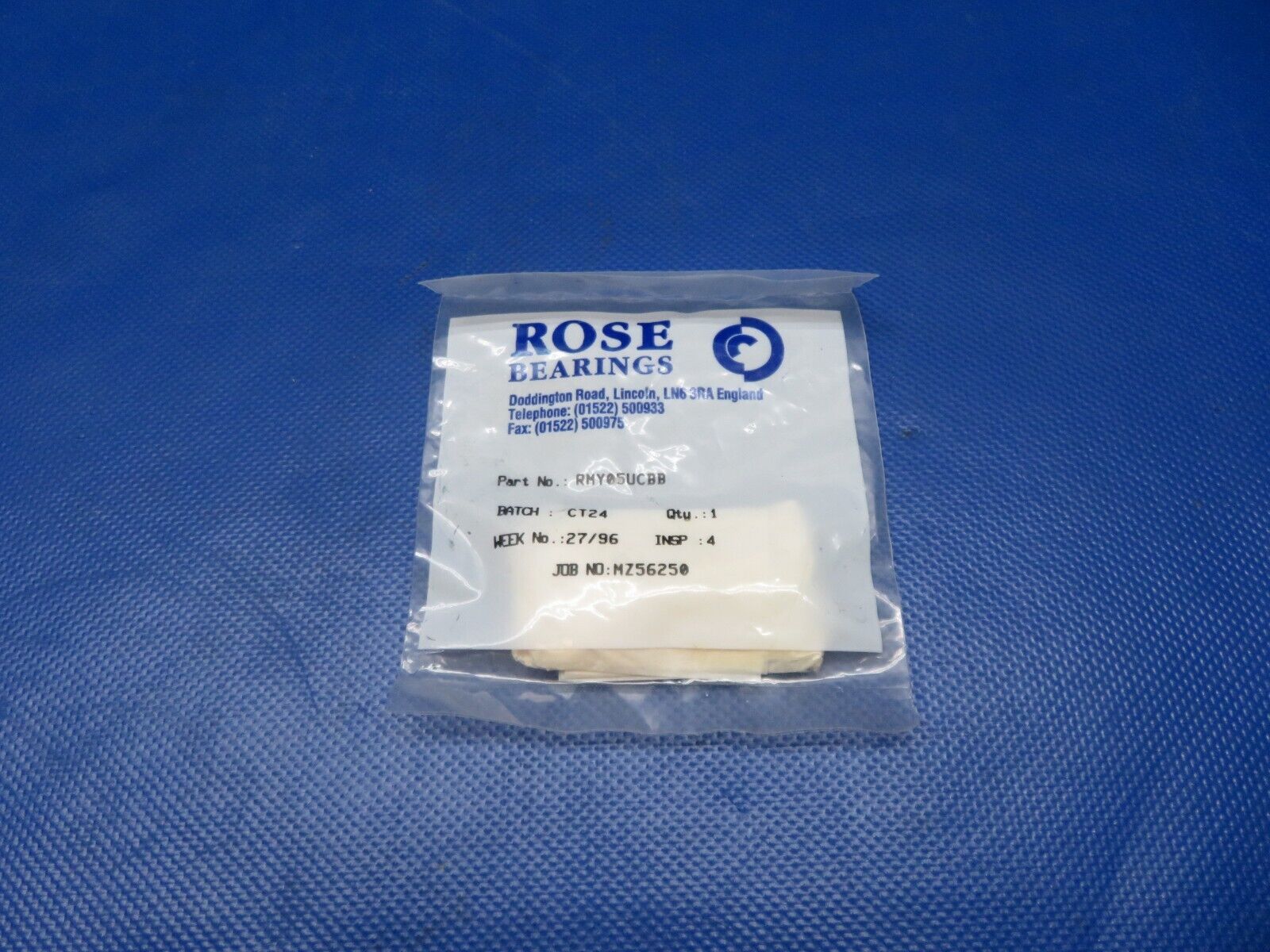 Rose Bearing Bearing Rod End P/N RMY05UCBB NOS (0224-262)