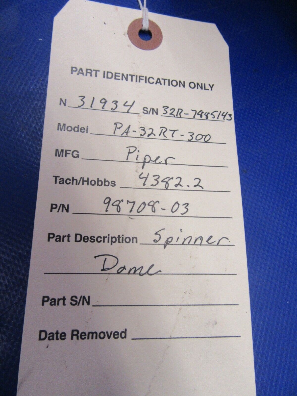 Piper PA-32 Series Propeller Spinner Dome P/N 98708-03 / 457-137 (0620-226)