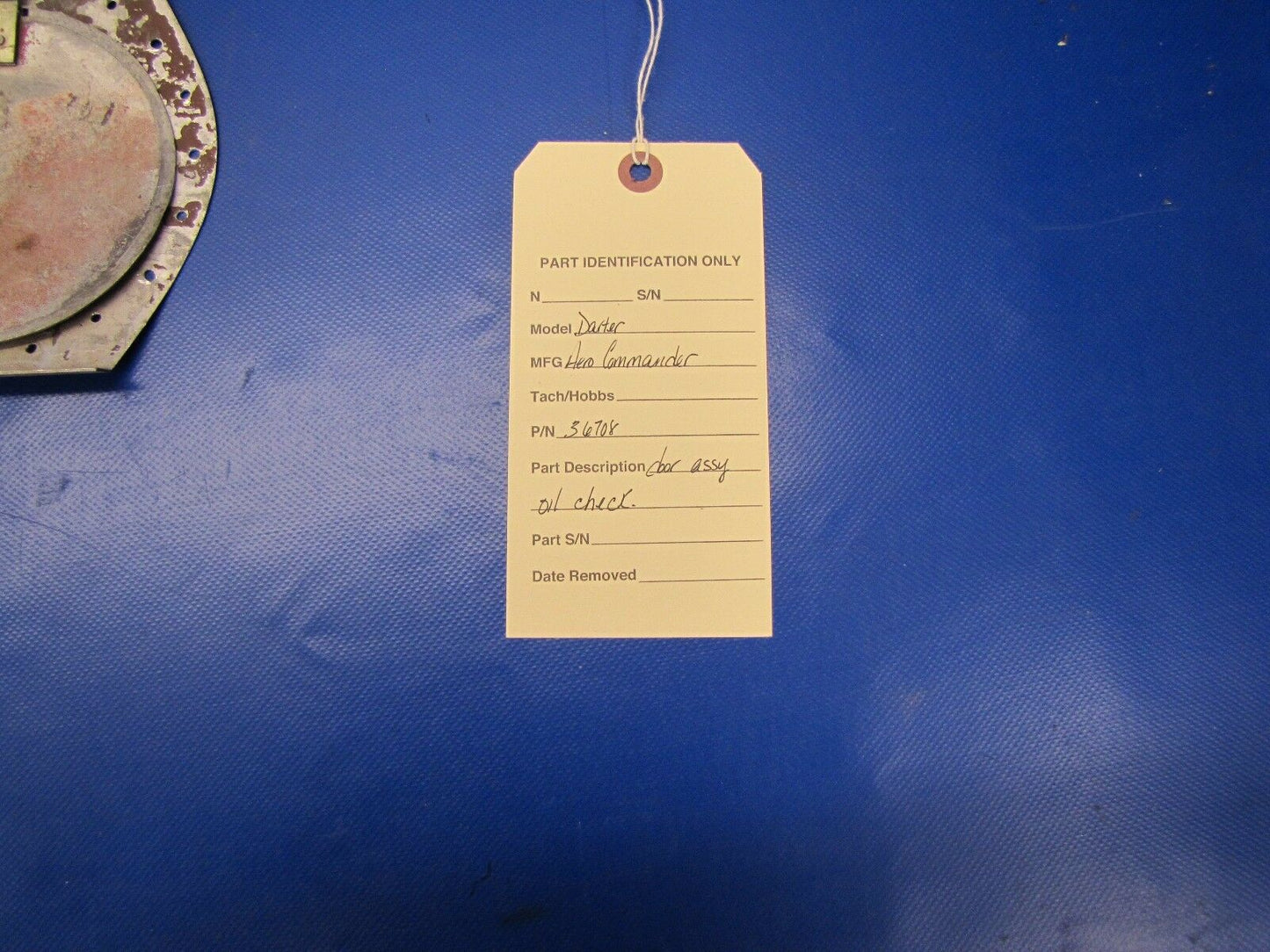 Aero Commander Darter & Lark Door Assy Oil Check P/N 36708 (0517-142)