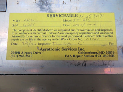 ARC Radio 28V P/N 46660-1100 FOR PARTS (0922-404)