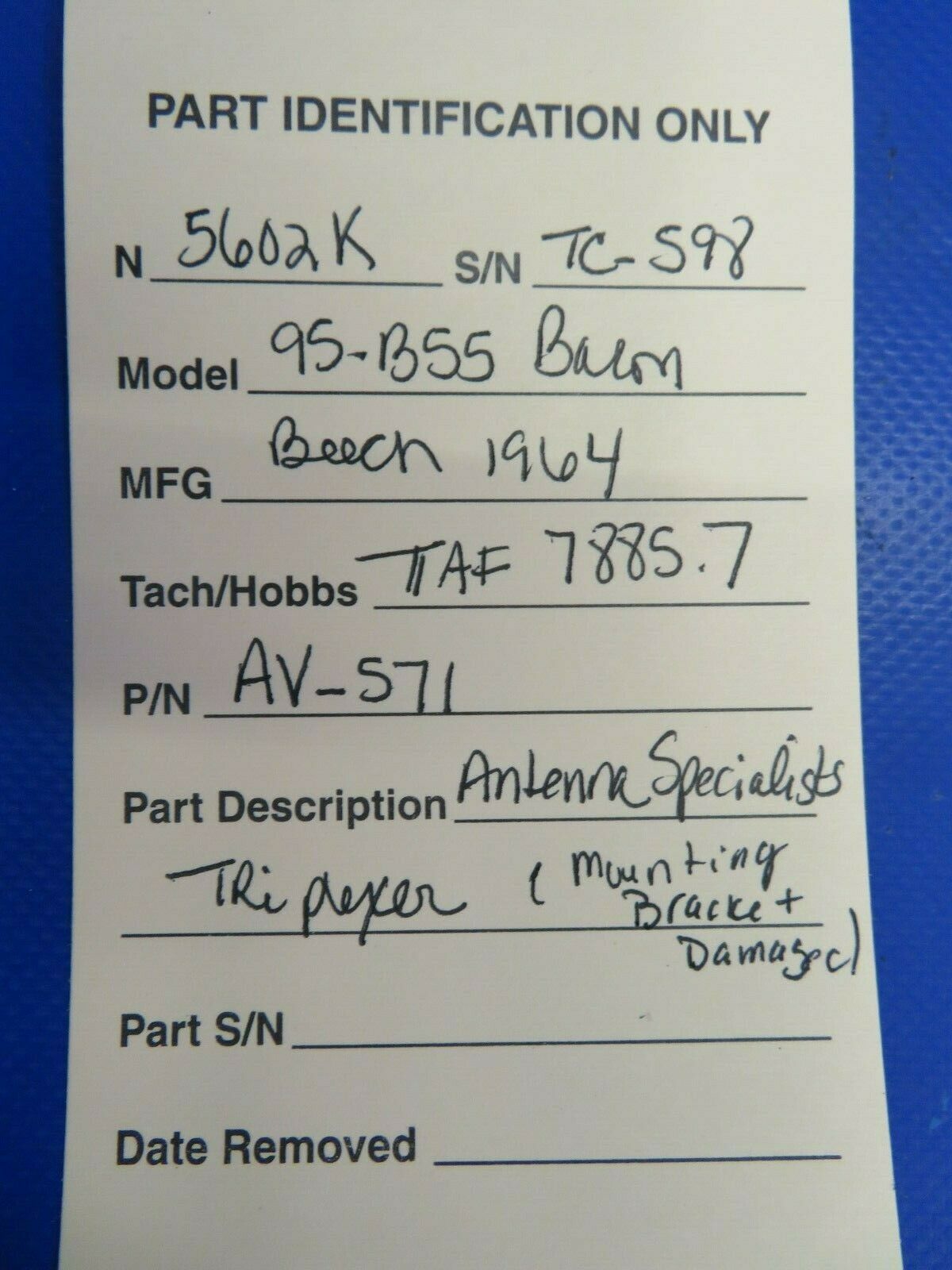Antenna Specialists Tri-Plexer AV-574 (0420-37)