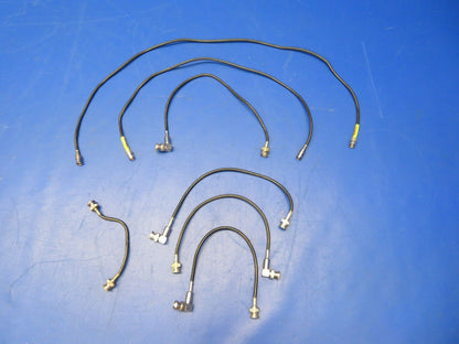 Coax Cables RG58 w/ TNC Fittings Assorted Length LOT OF 7 (0721-1068)