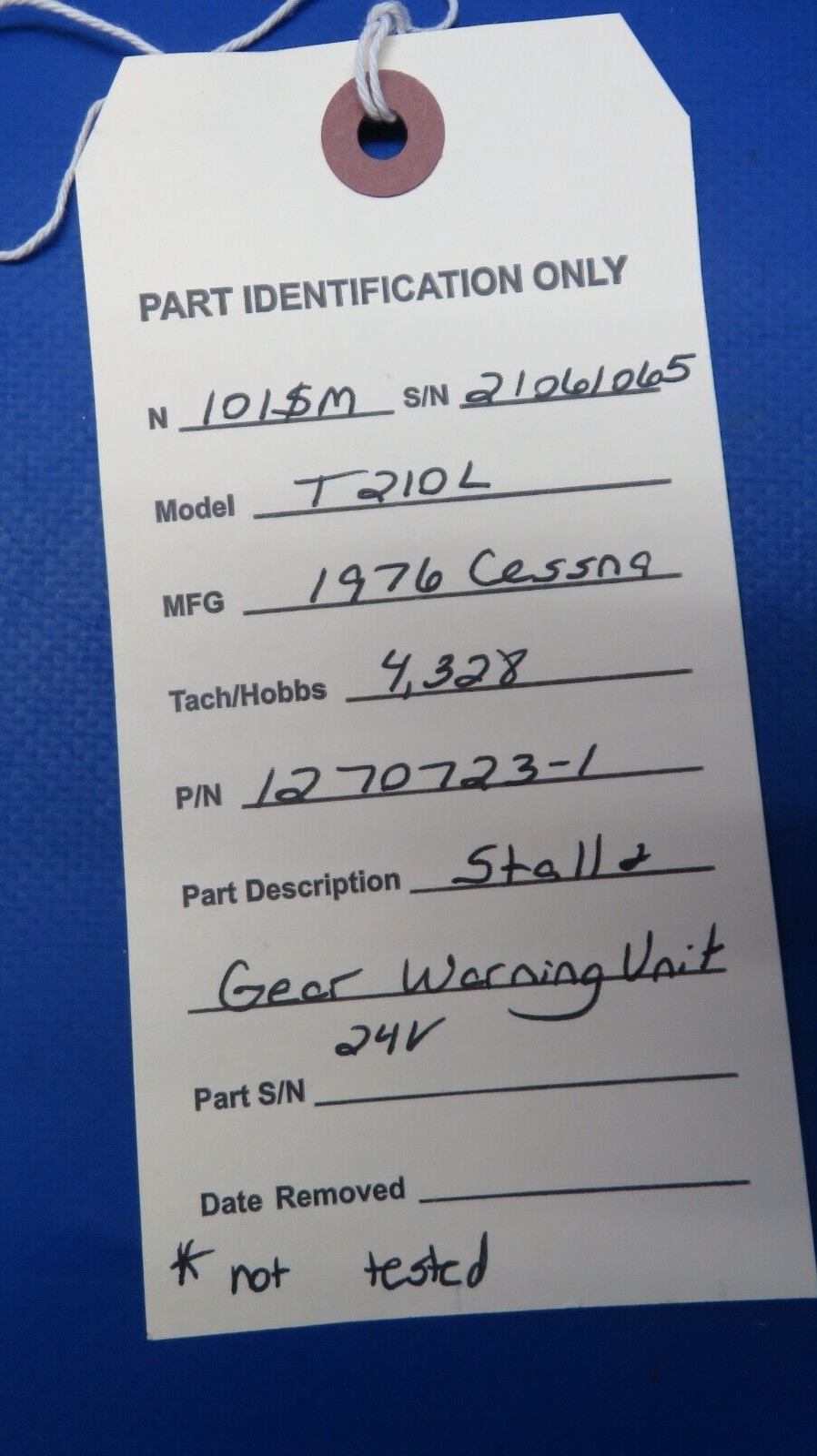 Cessna 210 / T210L Stall & Gear Warning Unit 24V P/N 1270723-1 (0523-814)