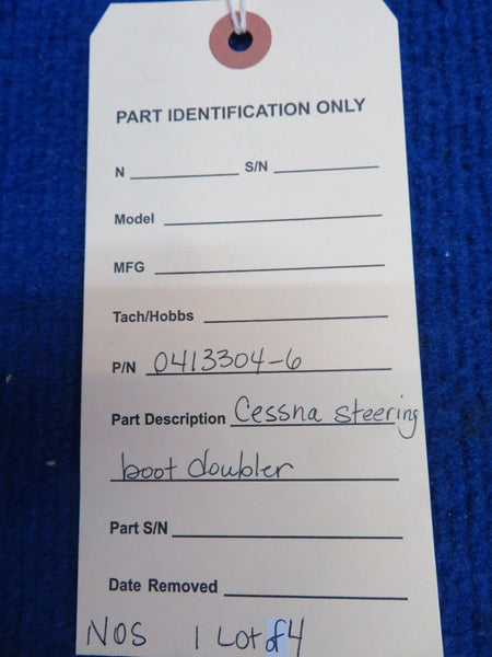 Cessna Steering Boot Doubler P/N 0413304-6 LOT OF 4 NOS (0622-57)