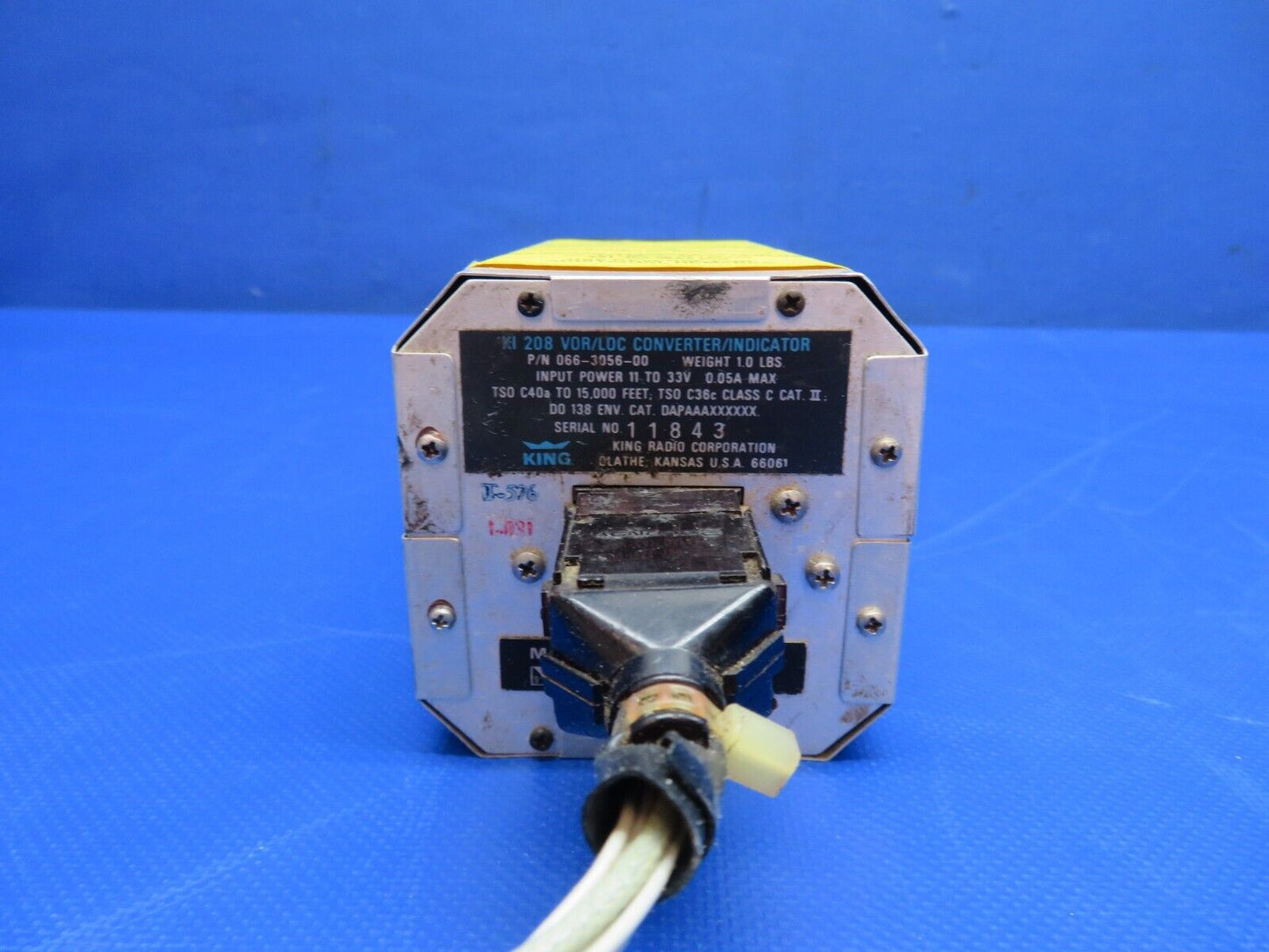 King KI208 VOR/LOC Converter/Ind. 11/33V P/N 066-3056-00 WARRANTY (0324-1737)