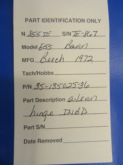 Beech Baron Aileron Hinge INBD P/N 35-135025-36 (1217-35)