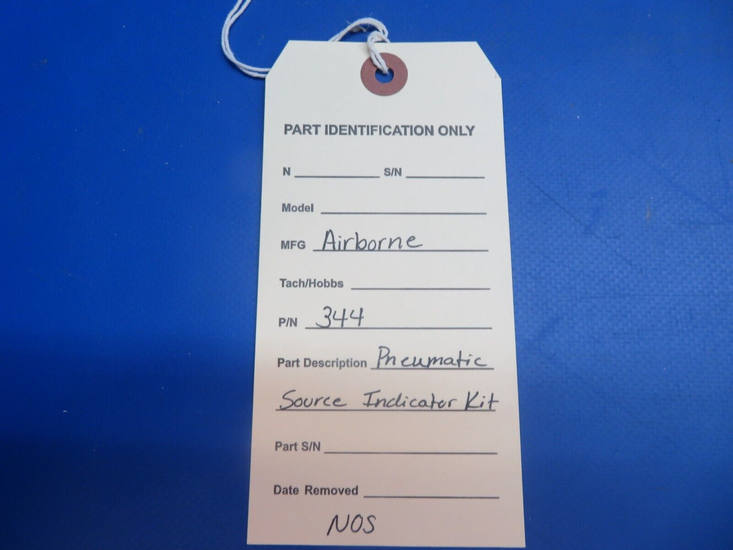 Airborne Pneumatic Source Indicator Kit P/N 344 NOS (1122-612)