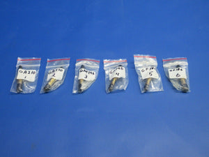 Continental 520 Fuel Injector Nozzles P/N GT14D LOT OF 6 (0124-1256)